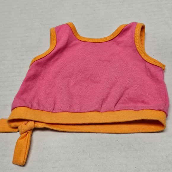 Hello Kitty Build A Bear Hawaii Ornage Pink Palm Tree 3D Tee Shirt Rare Top - Picture 7 of 7